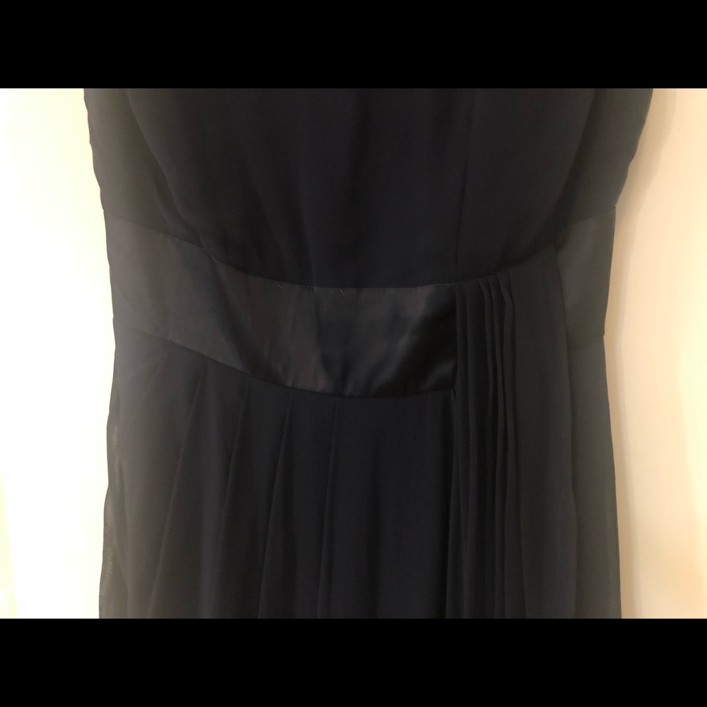 RED Valentino Cascade overlapping Black Dress Sz 0 - Picture 3 of 12